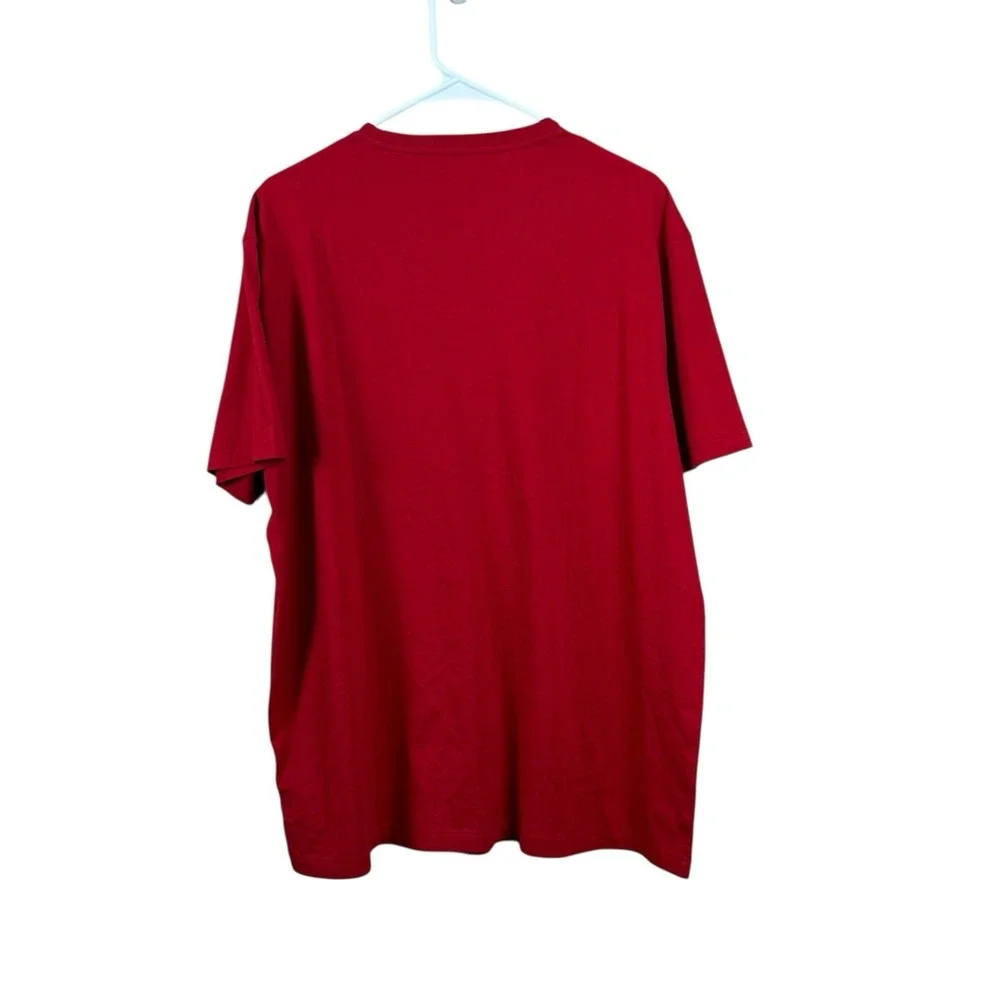Polo‎ Ralph Lauren Mens Classic Fit Pocket T-Shirt Red Navy Pony Logo XL EUC